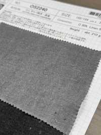 OS2240 Gabardina De Cáñamo/C, Tanino De Caqui, Teñido Con Carbón Vegetal[Fabrica Textil] SHIBAYA Subfoto