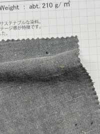 OS2240 Gabardina De Cáñamo/C, Tanino De Caqui, Teñido Con Carbón Vegetal[Fabrica Textil] SHIBAYA Subfoto