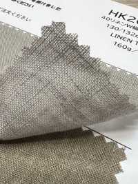 HK200GW Lino Ancho De 40, Teñido Con Pigmentos + OW[Fabrica Textil] KOYAMA Subfoto