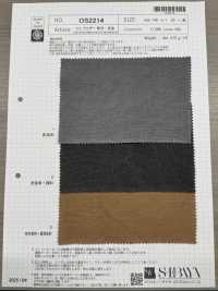 OS2214 Tela Impermeable C/L, Teñida Con Jugo De Caqui Y Carbón[Fabrica Textil] SHIBAYA Subfoto