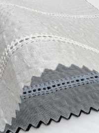 8026-865-1 Ola Milagrosa Sobre Rayas Bordadas[Fabrica Textil] HOKKOH Subfoto