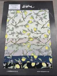 KTS6951 Estampado De Limón Con Rama De Paño[Fabrica Textil] Algodón Kobayashi Subfoto
