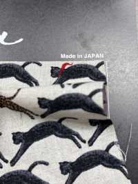 KTS7103 Impresión De Lino Loomstate Cat Seigaiha[Fabrica Textil] Algodón Kobayashi Subfoto