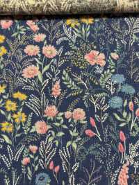 KTS7114 Lino Loomstate Con Estampado Floral[Fabrica Textil] Algodón Kobayashi Subfoto