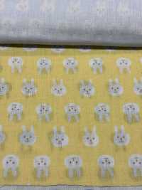 KTS3217 Estampado De Conejo De Gasa Doble[Fabrica Textil] Algodón Kobayashi Subfoto