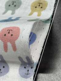 KTS3217 Estampado De Conejo De Gasa Doble[Fabrica Textil] Algodón Kobayashi Subfoto