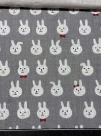 KTS7074 Pajarita De Gasa Doble Con Estampado De Conejo[Fabrica Textil] Algodón Kobayashi Subfoto