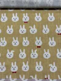 KTS7074 Pajarita De Gasa Doble Con Estampado De Conejo[Fabrica Textil] Algodón Kobayashi Subfoto