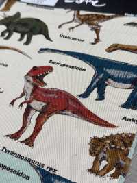 KTS6036 Estampado De Dinosaurio De Sarga[Fabrica Textil] Algodón Kobayashi Subfoto