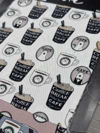 KTS7066 Estampado De Oso De Sarga Barista[Fabrica Textil] Algodón Kobayashi Subfoto