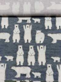 KTS7108 Estampado De Oso Polar Banzai De Sarga[Fabrica Textil] Algodón Kobayashi Subfoto