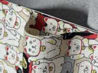 KTS7106 Impresión De Gato De La Suerte En Lienzo De Lino[Fabrica Textil] Algodón Kobayashi Subfoto