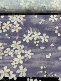 KTS6850 Estampado Con Patrón De Sakura De La Cruz Del Sur[Fabrica Textil] Algodón Kobayashi Subfoto