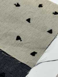 ON43697NA Lino Bordado Estilo Mezclilla De 4 Pulgadas (Color Natural)[Fabrica Textil] Oharayaseni Subfoto