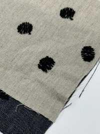 ON43698ID Bordado De Lino Estilo Mezclilla De 4 Pulgadas (Estilo índigo)[Fabrica Textil] Oharayaseni Subfoto