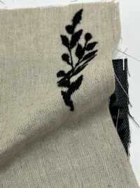 ON43699NA Lino Bordado Estilo Denim De 4 Pulgadas (Color Natural)[Fabrica Textil] Oharayaseni Subfoto