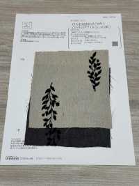 ON43699ID Lino Lino Bordado Tipo Mezclilla 4 Pulgadas Cosecha (Estilo índigo)[Fabrica Textil] Oharayaseni Subfoto