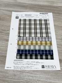 SB4H2027 Algodón Y ECOPET Lavado A Cuadros[Fabrica Textil] SHIBAYA Subfoto