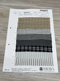 SBW3572 Cuadros Y Rayas Fruncidos[Fabrica Textil] SHIBAYA Subfoto