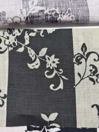 OKC041 60/ Estampado De Lino Con Rayas De Flores Nostálgicas[Fabrica Textil] Oharayaseni Subfoto