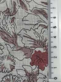 OKC034 60/ Lino Estampado Línea Flor[Fabrica Textil] Oharayaseni Subfoto