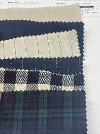 CHL-6349 Procesamiento De Lavadora Henley Reborn De Hilo Desigual De Lino[Fabrica Textil] Textiles Kuwamura Subfoto