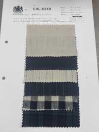 CHL-6349 Procesamiento De Lavadora Henley Reborn De Hilo Desigual De Lino[Fabrica Textil] Textiles Kuwamura Subfoto