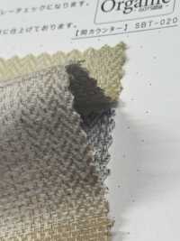 SBT-021 Cuadros Ombré Henribone Recortados Orgánicos[Fabrica Textil] Textiles Kuwamura Subfoto
