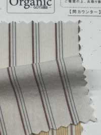 SBT-019 Rayas Naturales Orgánicas Lavadas Y Arrugadas[Fabrica Textil] Textiles Kuwamura Subfoto