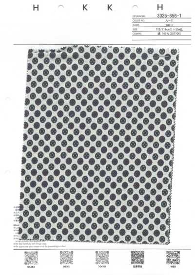 3026-656-1 Batista 60s estampado pequeño