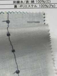 8026-855-1 Rayas Bordadas De Césped Con Flores Pequeñas[Fabrica Textil] HOKKOH Subfoto