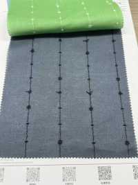 8026-855-1 Rayas Bordadas De Césped Con Flores Pequeñas[Fabrica Textil] HOKKOH Subfoto