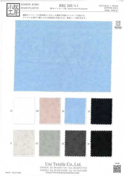 KKC545-D1 Jacquard de algodón teñido de 40 hilos