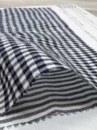 KKC908-DC-1 Hilo De Algodón Tencel Teñido Fruncido[Fabrica Textil] Uni Textile(Estudio Komon) Subfoto