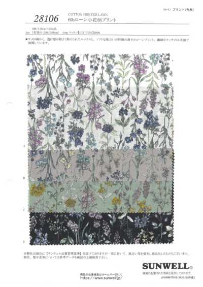 28106 Batista 60s con pequeño estampado floral