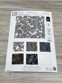 KKP2338-DB-276 Chirimen Chirimen®[Fabrica Textil] Uni Textile(Estudio Komon) Subfoto