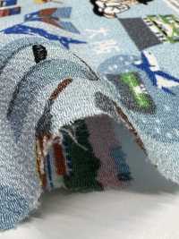 KKP2338-DB-99 Chirimen Chirimen®[Fabrica Textil] Uni Textile(Estudio Komon) Subfoto