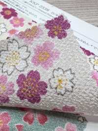 KKP2338-DHM-84 Chirimen Chirimen®[Fabrica Textil] Uni Textile(Estudio Komon) Subfoto