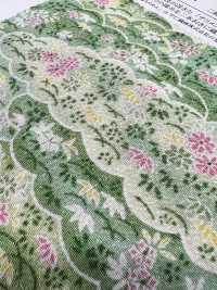 KKP2338-D-KUMONIHANA Futako Chirimen Nubes Y Flores[Fabrica Textil] Uni Textile(Estudio Komon) Subfoto