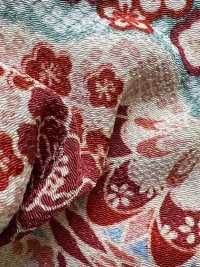 KKP2338-D-HANAZUKUSI Flores Futako Chirimen[Fabrica Textil] Uni Textile(Estudio Komon) Subfoto