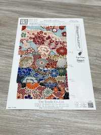 KKP2338-D-HANAZUKUSI Flores Futako Chirimen[Fabrica Textil] Uni Textile(Estudio Komon) Subfoto