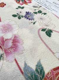 KKP2338-D-HANATEMARI Bola De Flores Futako Chirimen[Fabrica Textil] Uni Textile(Estudio Komon) Subfoto