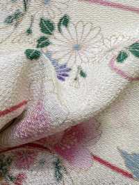 KKP2338-D-HANATEMARI Bola De Flores Futako Chirimen[Fabrica Textil] Uni Textile(Estudio Komon) Subfoto