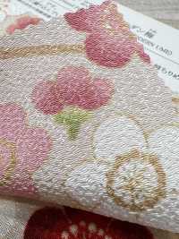 KKP2338-D-MODANUME Futako Chirimen Modern Plum[Fabrica Textil] Uni Textile(Estudio Komon) Subfoto