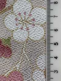 KKP2338-D-MODANUME Futako Chirimen Modern Plum[Fabrica Textil] Uni Textile(Estudio Komon) Subfoto