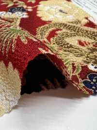 KKP2338-D-BOTANRYU Futako Chirimen Dragón Peonía[Fabrica Textil] Uni Textile(Estudio Komon) Subfoto
