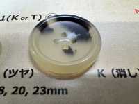 LSB1 Botón De Resina De 4 Agujeros Milky Horn DAIYA BUTTON(DAIYA BUTTON) Subfoto