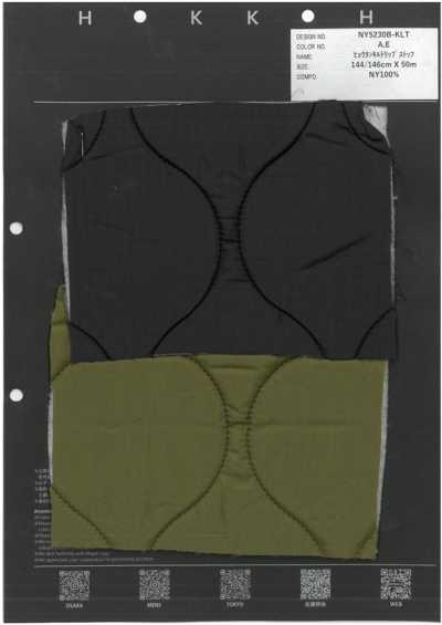NY5230B-KLT Ripstop acolchado de calabaza
