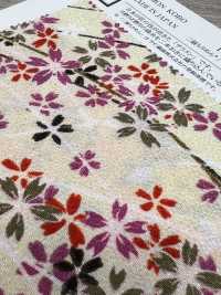 KKP2338-D-KUSAZAKURA Futako Chirimen Kusa-zakura[Fabrica Textil] Uni Textile(Estudio Komon) Subfoto