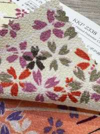 KKP2338-D-KUSAZAKURA Futako Chirimen Kusa-zakura[Fabrica Textil] Uni Textile(Estudio Komon) Subfoto